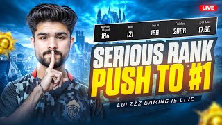SERIOUS RANK PUSH TO #1 | CONQUEROR OR WHAT | BGMI LIVE