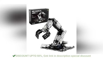 1029PCS Robotic Arm Building Blocks Set Remote Mechanical Arm Model Bricks Desktop Decoration Diy To