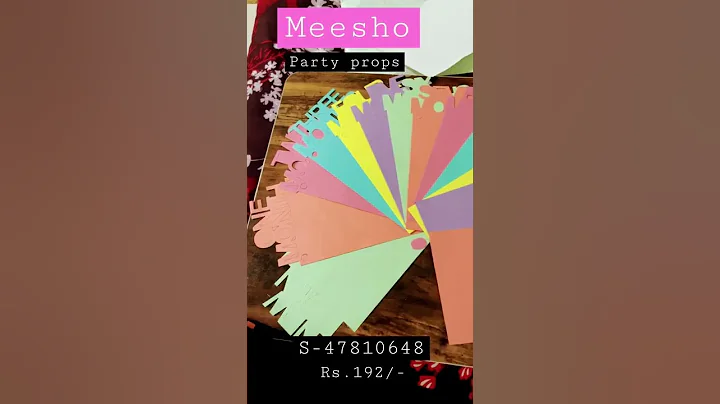 meesho happy birthday decoration pack || partyProps #shorts #meeshohaul #viralvideo