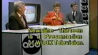 WLOX Newsline 13 end story & ad break 1978