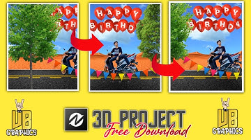 Birthday 3D Node Video Project 🔥 like Ae 🥵 | Node video Tutorial in Hindi | Next Level 3D Editing