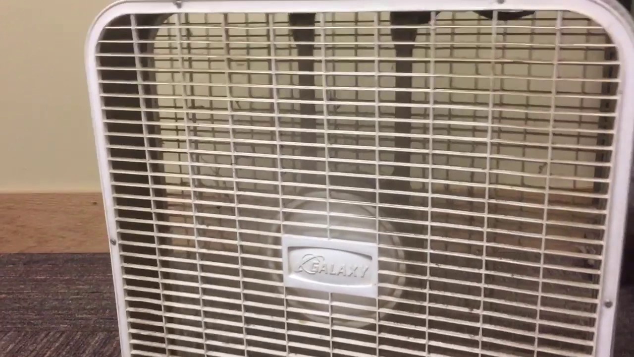 20" Galaxy box fan. YouTube