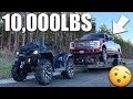 CAN IT PULL IT?!! CANAM OUTLANDER 1000 XMR TAKES ON 10,000lb LOAD!!