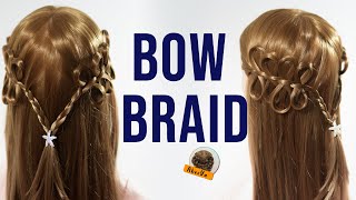 Bow Braid Hairstyle l ถักเปียโบว์ l