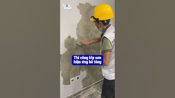 Hướng dẫn thi công sơn hiệu ứng bê tông #sonhieuungbetong #thicongsonhieuung #sonhieuunggiabetong