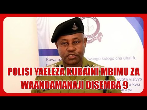 POLICE FORCE REVEALS THE HEAVY METHODS OF THOSE PLANNING THE DECEMBER 9 PROTESTS