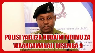 POLICE FORCE REVEALS THE HEAVY METHODS OF THOSE PLANNING THE DECEMBER 9 PROTESTS