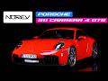 2024 Porsche 911 Carrera 4 GTS Guards Red 1/18 Diecast Model Car by Norev