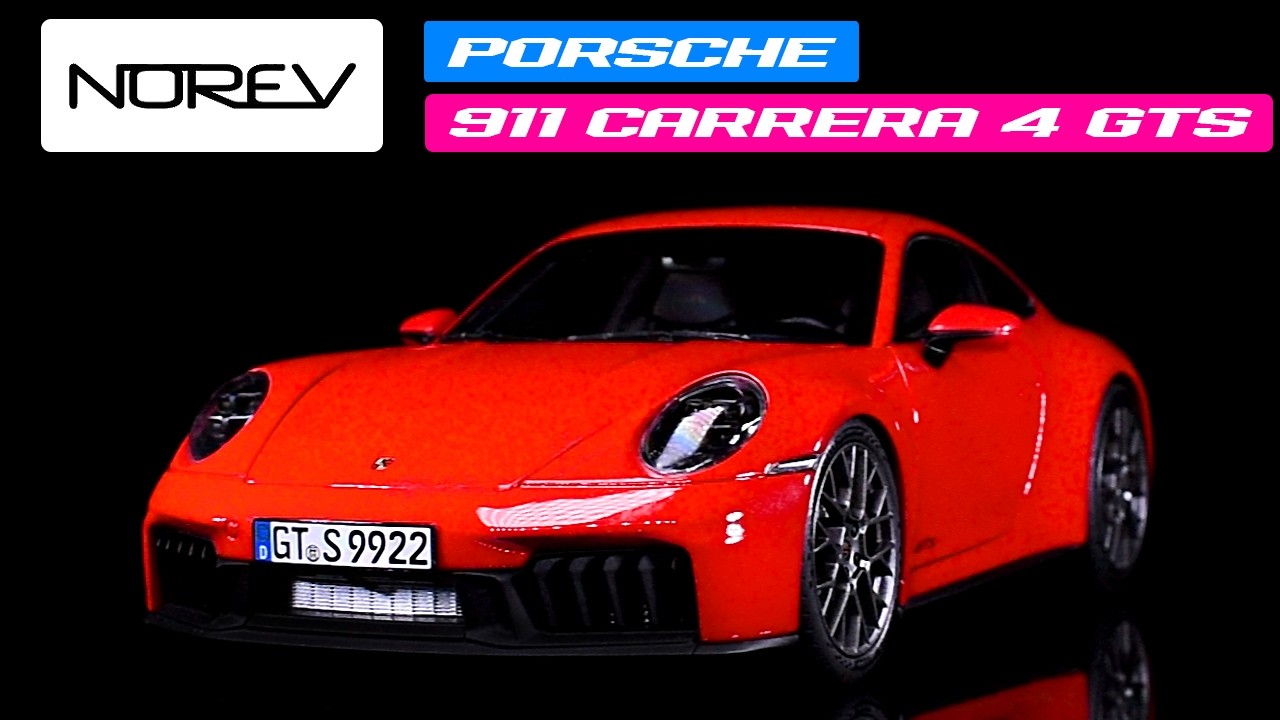 2024 Porsche 911 Carrera 4 GTS Guards Red 1/18 Diecast Model Car
