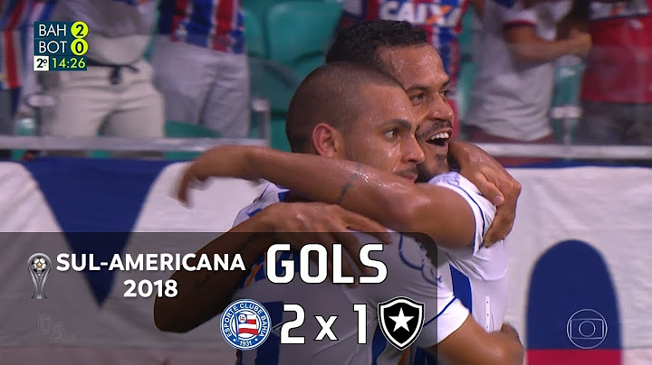 Bahia 2 x 1 Botafogo - Sul-Americana 2018 - Globo HD⁶⁰