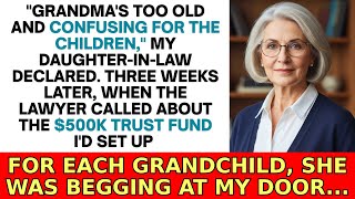 My Son's Wife Banned Me From Seeing My Grandkids - But She Didn't Know About The Trust Fund