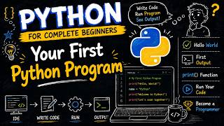 6. First Python Program | Write Your First Python Code | Python for Beginners