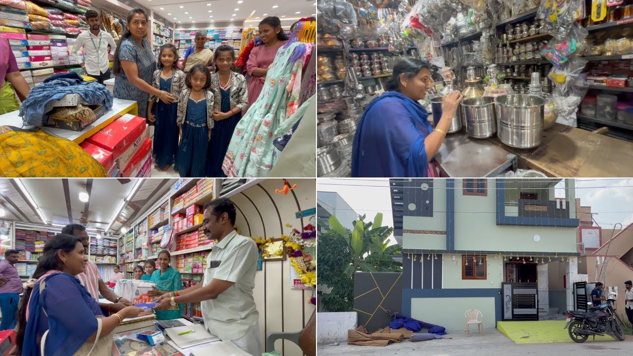 புது வீடு பாலு காய்ப்புக்கு எல்லாரும் சேந்து ஷாப்பிங் பண்ண போறோம் ..  Mrs.abi & Family