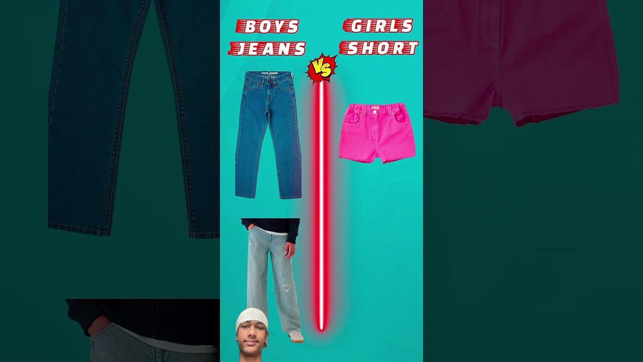 Boys jeans and Girls shorts #challenge #facts #viral #trending #shorts #amazing