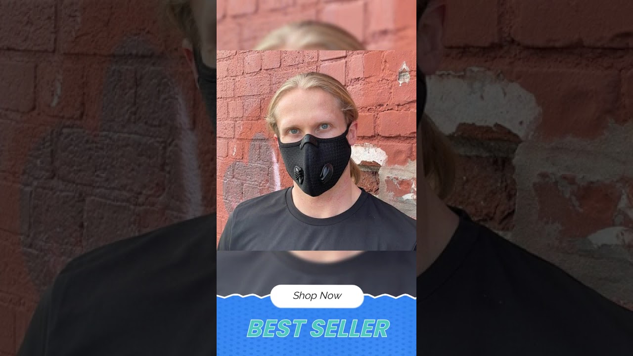 Sports Face Mask with Activated Carbon Filter