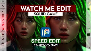 Squid Game's Sae Byeok Speed Edit | Watch Me Edit (ibisPaintX) Ft. Jung Hoyeon screenshot 2