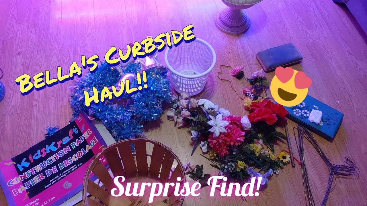 Curbside Rescues Bella's First Curbside Rescue Haul! #curbsidepickup #craftingsupplies # ...