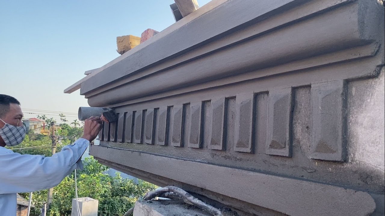 House Decoration - Techniques Construction Rendering Sand & Cement On ...