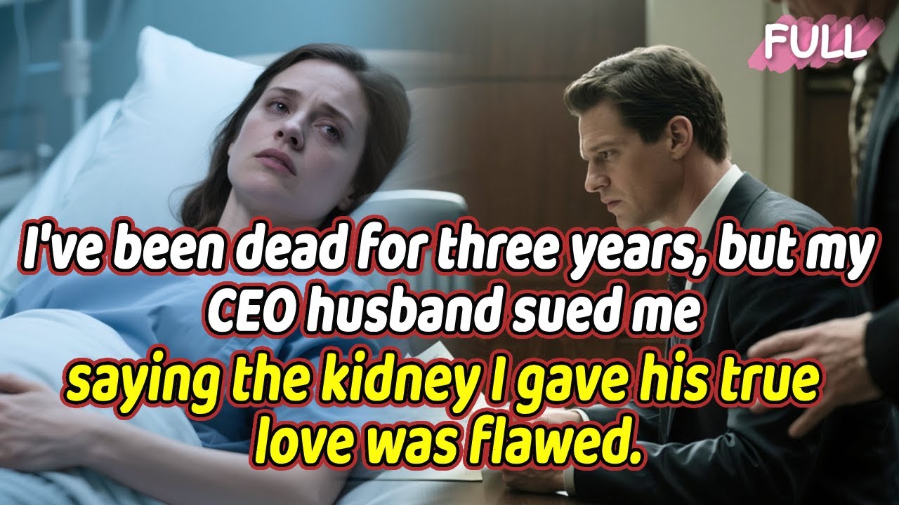I've been dead for three years,but my CEO husband sued me—saying the kidney I gave his true love...