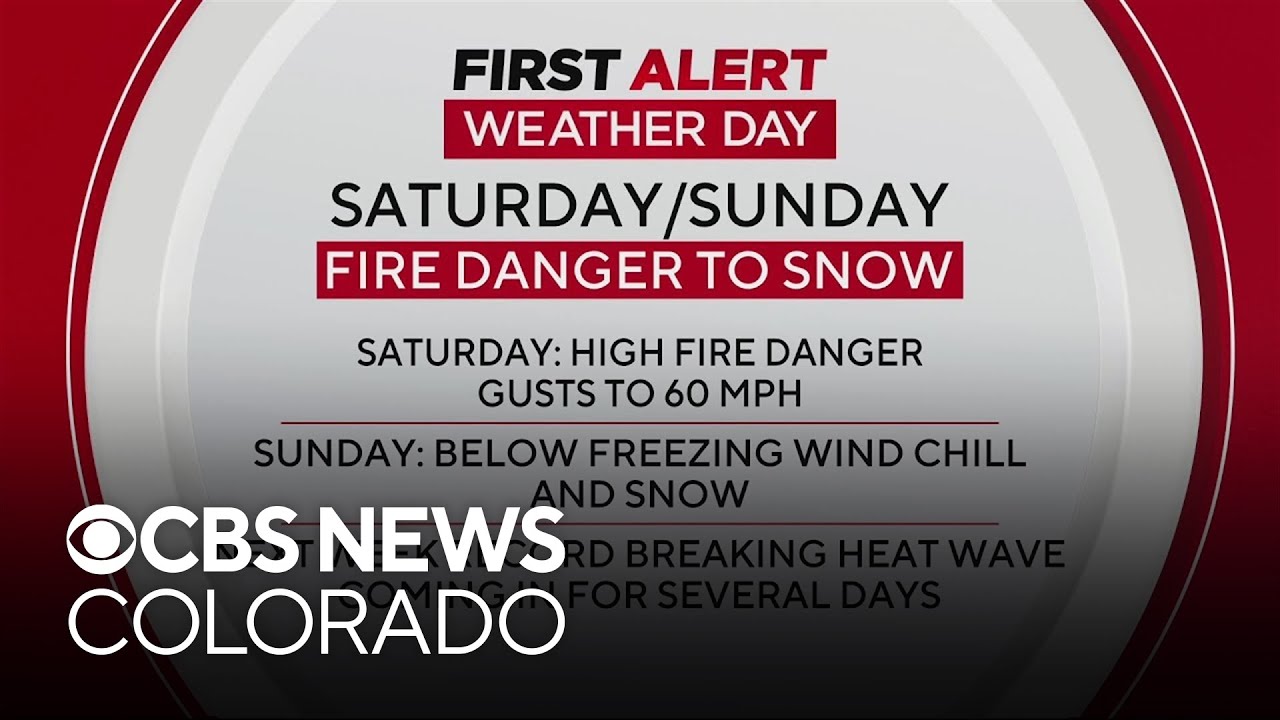 High fire danger Saturday before cold front brings snow to Denver and ...