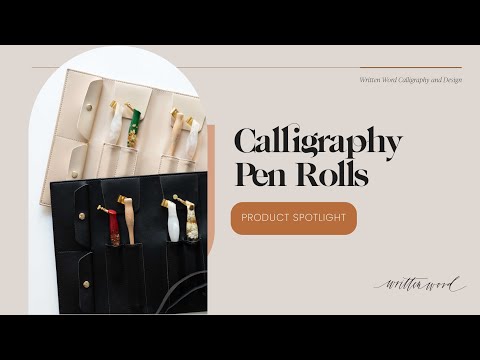 Calligraphy Pen Rolls / Travel Pen Case - YouTube