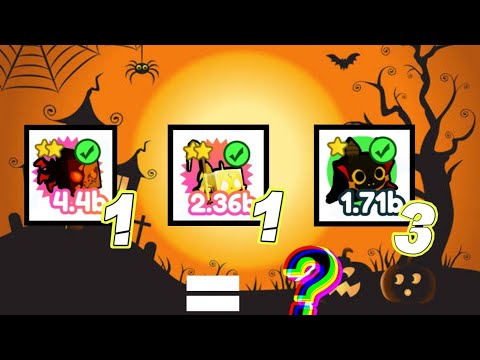 Fusing 1 Rainbow Agony, 1 Golden Agony and 3 Rainbow Vampire Bat | Pet Simulator X