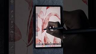Easy watercolor wallpaper for mobile screen #shorts ,IBIS PAINT X wallpaper drawing screenshot 5