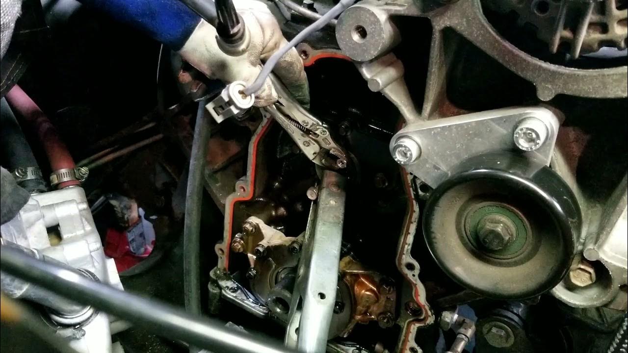 Removing a broken dowel pin from a camshaft, in car. YouTube