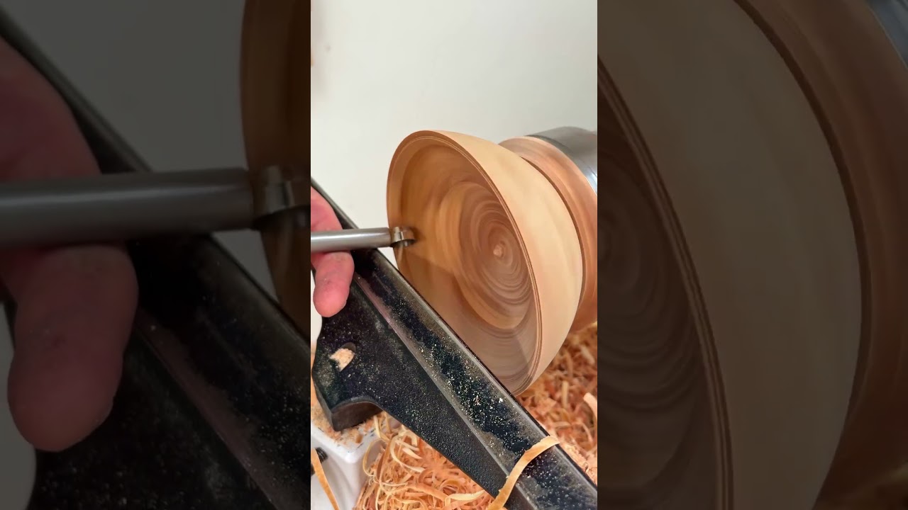 Turning with a RING? #woodturning