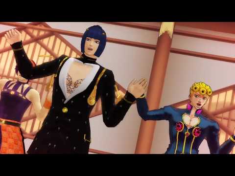 【ジョジョMMD】極楽浄土　ジョルノ　ブチャラティ　ナランチャ　5部　JOJO　Buccellati　Narancia　Giorno