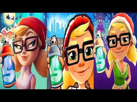 Subway Surfers X-mas Elf Jake vs Elf Frash vs Elf Tricky vs Elf Yutani  Gameplay Android ios 