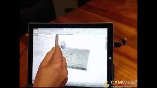 CAMWorks on the Microsoft Surface Pro