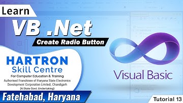 VB.Net | Tutorial 13 | Radio Button | HARTRON SKILL CENTRE FATEHABAD