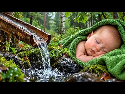 Bamboo Water Fountain & Forest Rain 🌧️ Calm Your Mind | The DEEPEST Healing Sleep
