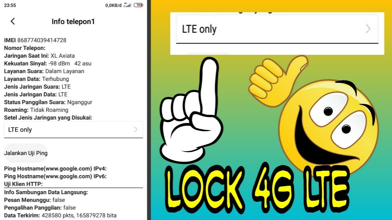 Tutorial cara Lock 4G LTE 