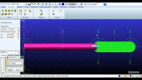 Crank Slider Mechanism - Velocity & Acceleration Analysis - MSC Adams/View