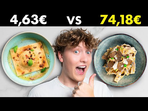 5€ vs 75€ truffle pasta🍝🇮🇹