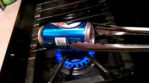 Physics experiment [imploding can]