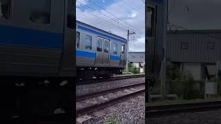 415系1500番台朝の快速列車【警笛有り（音量注意）】