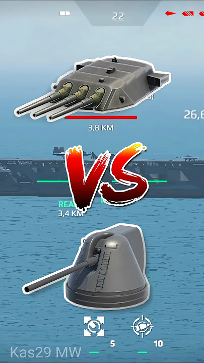 3x Yamato Cannon Vs 3x Cannon Type 71 modern warships #modernwarship #shorts