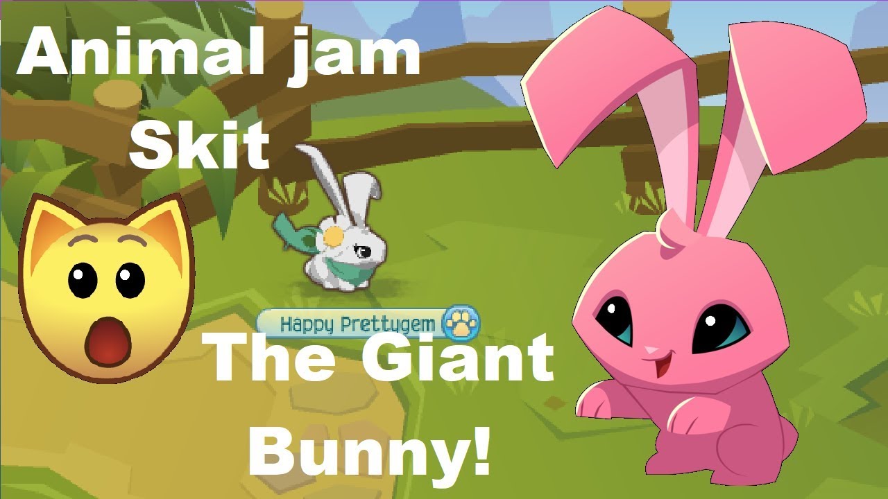 Animal jam Skit: The Giant Bunny! - YouTube