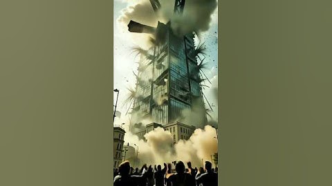 The Fall of a Giant 😱 | Epic Collapse 😨 | #shorts #ai #collapse #building #viralvideo