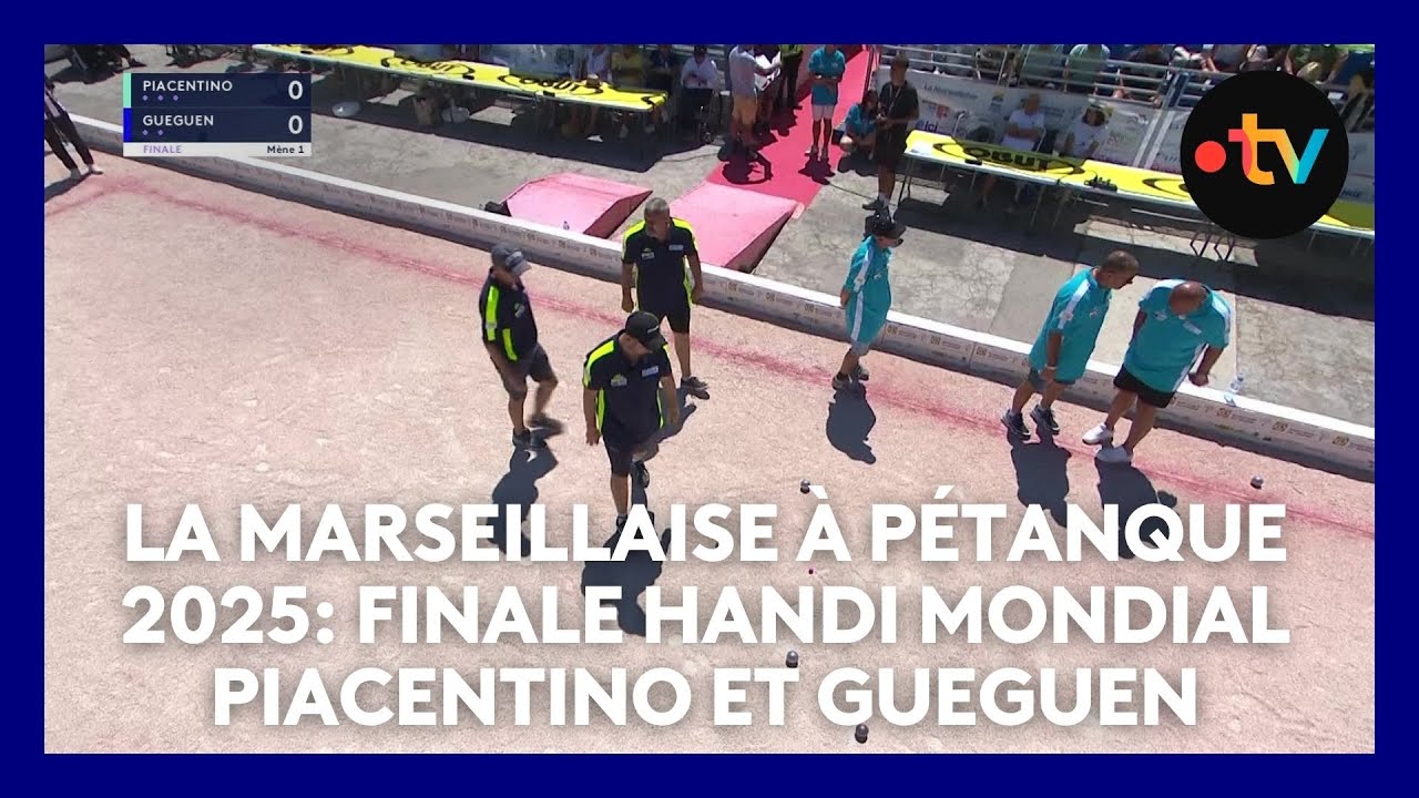 Miniature : Mondial la Marseillaise à pétanque 2025 : Finale handi Mondial pétanque : Piacentino et Gueguen