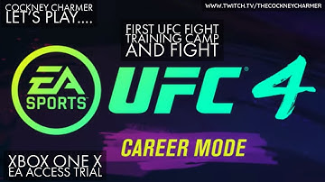 UFC 4: My Career Mode - First UFC Fight and Training Camp Gameplay │ Xbox One X │EA Access│