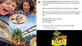 Vala's Pumpkin Patch is building a new coaster! For 2026!
