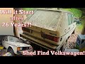 Will it Start? Diesel Volkswagen Rabbit Parked 26 Years Ago!