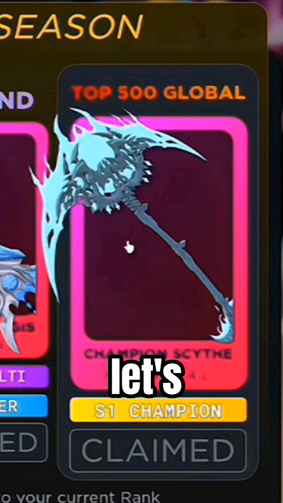 showcasing Champion Scythe in Death Ball (roblox) #roblox #deathball