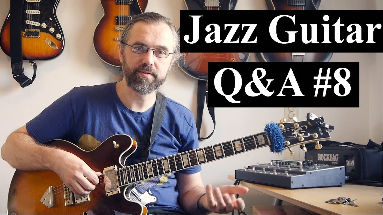 Jazz Guitar Q&A #8 - Right hand technique, Walking Bass, What note to start on