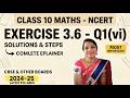 MATHS   NCERT  CLASS 10  CHAPTER 3  EXERCISE 3 6   QUES 1 PART  [vi]