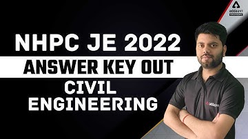 NHPC JE 2022 | Answer Key Out | CIVIL ENGINEERING